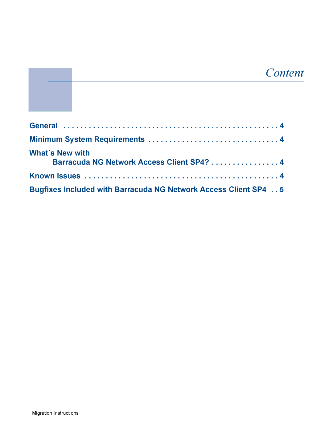 Barracuda Networks SP4 manual Content 