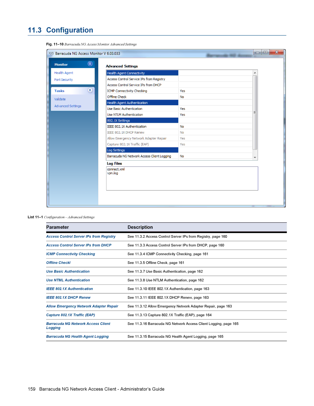 Barracuda Networks VERSION SP4 manual Access Control Server IPs from Registry, Access Control Server IPs from Dhcp 