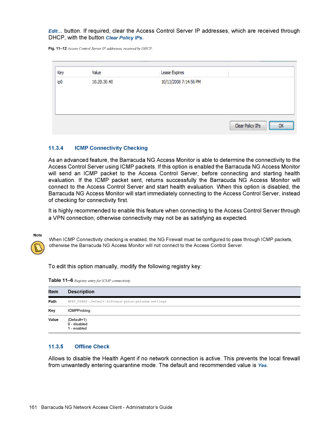 Barracuda Networks VERSION SP4 manual Key, Value 