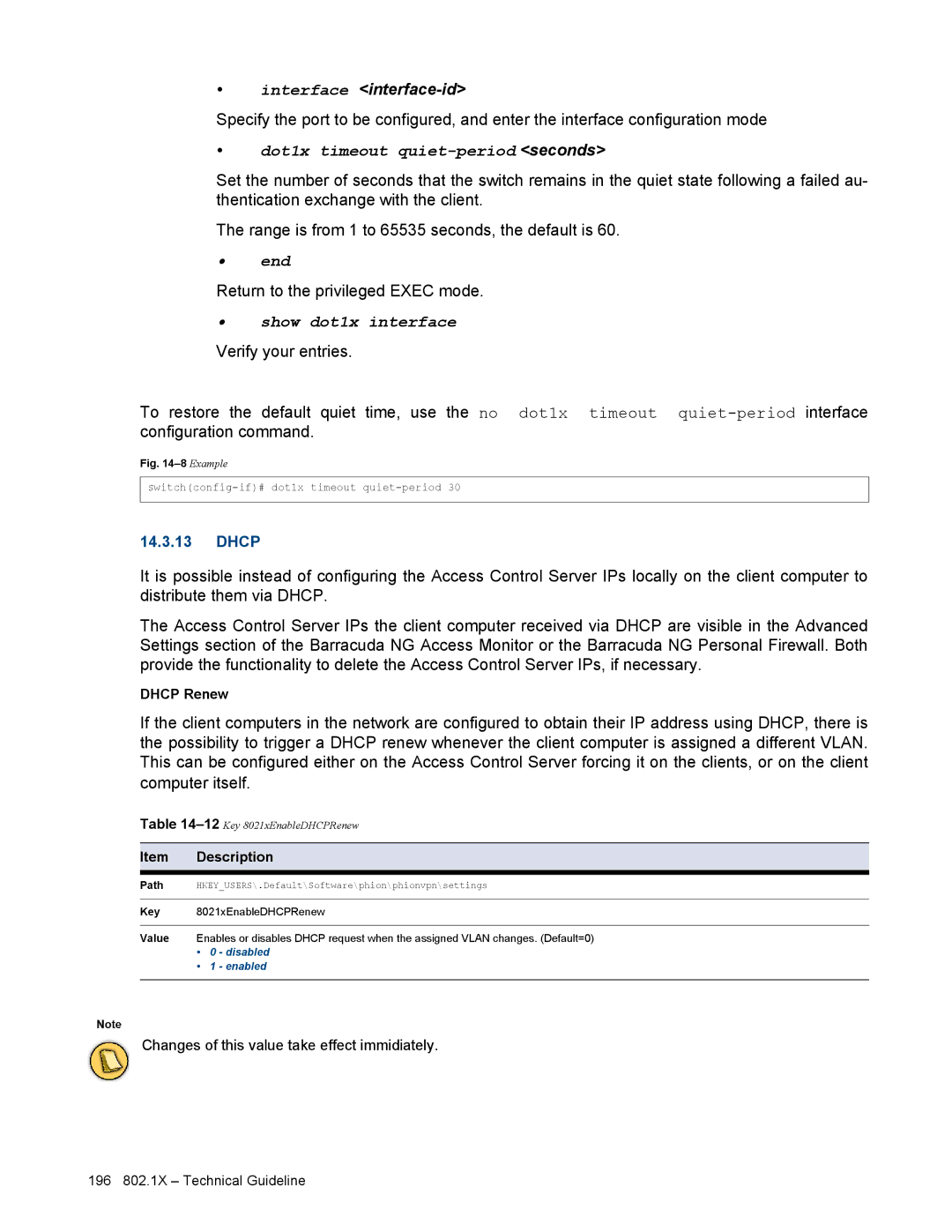 Barracuda Networks VERSION SP4 manual Return to the privileged Exec mode, Dhcp Renew 