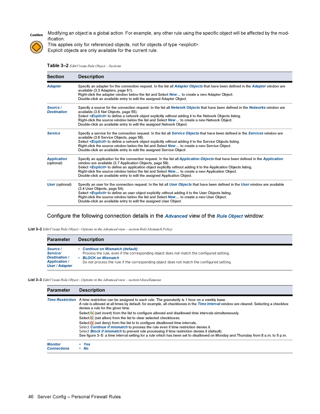 Barracuda Networks VERSION SP4 manual Section Description 