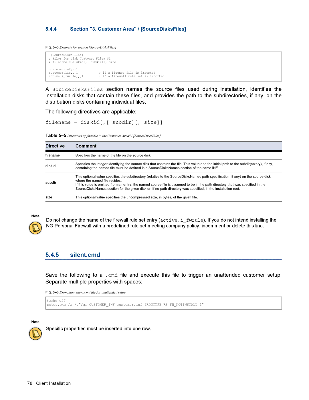 Barracuda Networks VERSION SP4 manual Silent.cmd, Filename, Diskid, Subdir, Size 