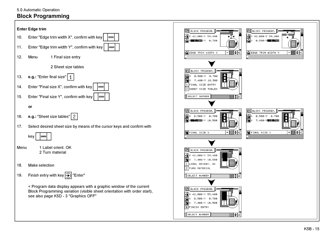 Baum Bros. Imports 26.4 manual Block Programming 