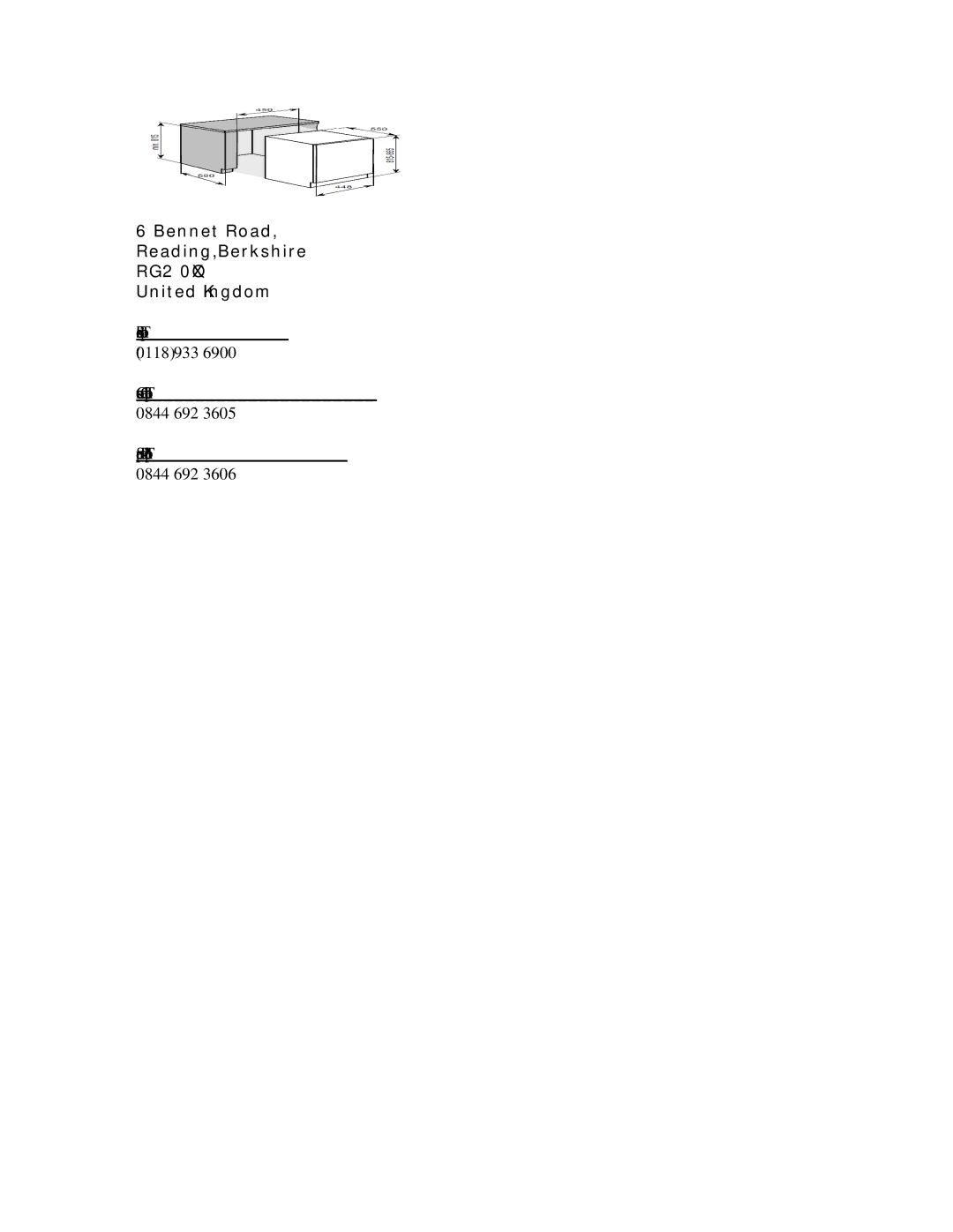 Baumatic BDWI460 manual RG2 0QX 