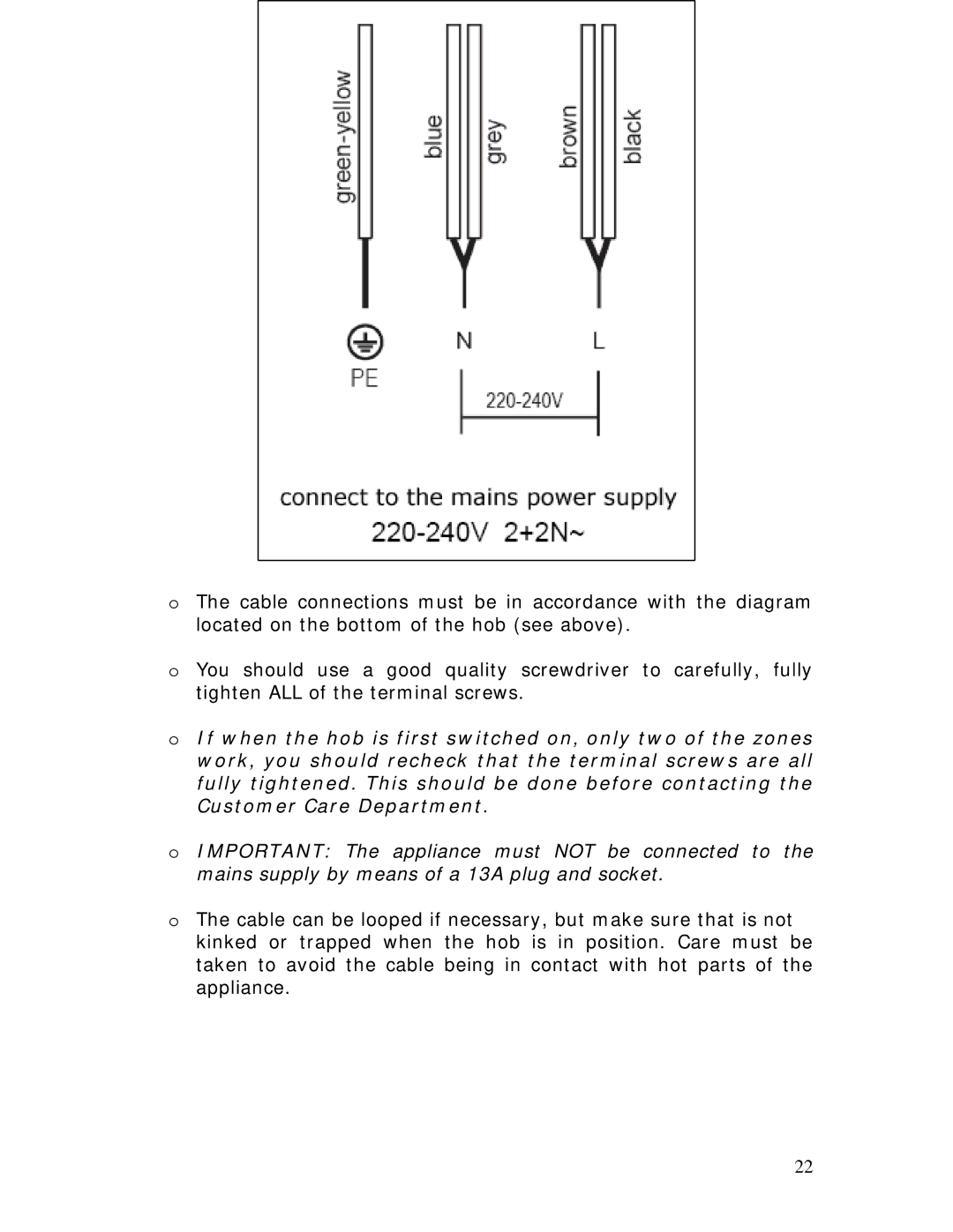 Baumatic BHC605 manual 