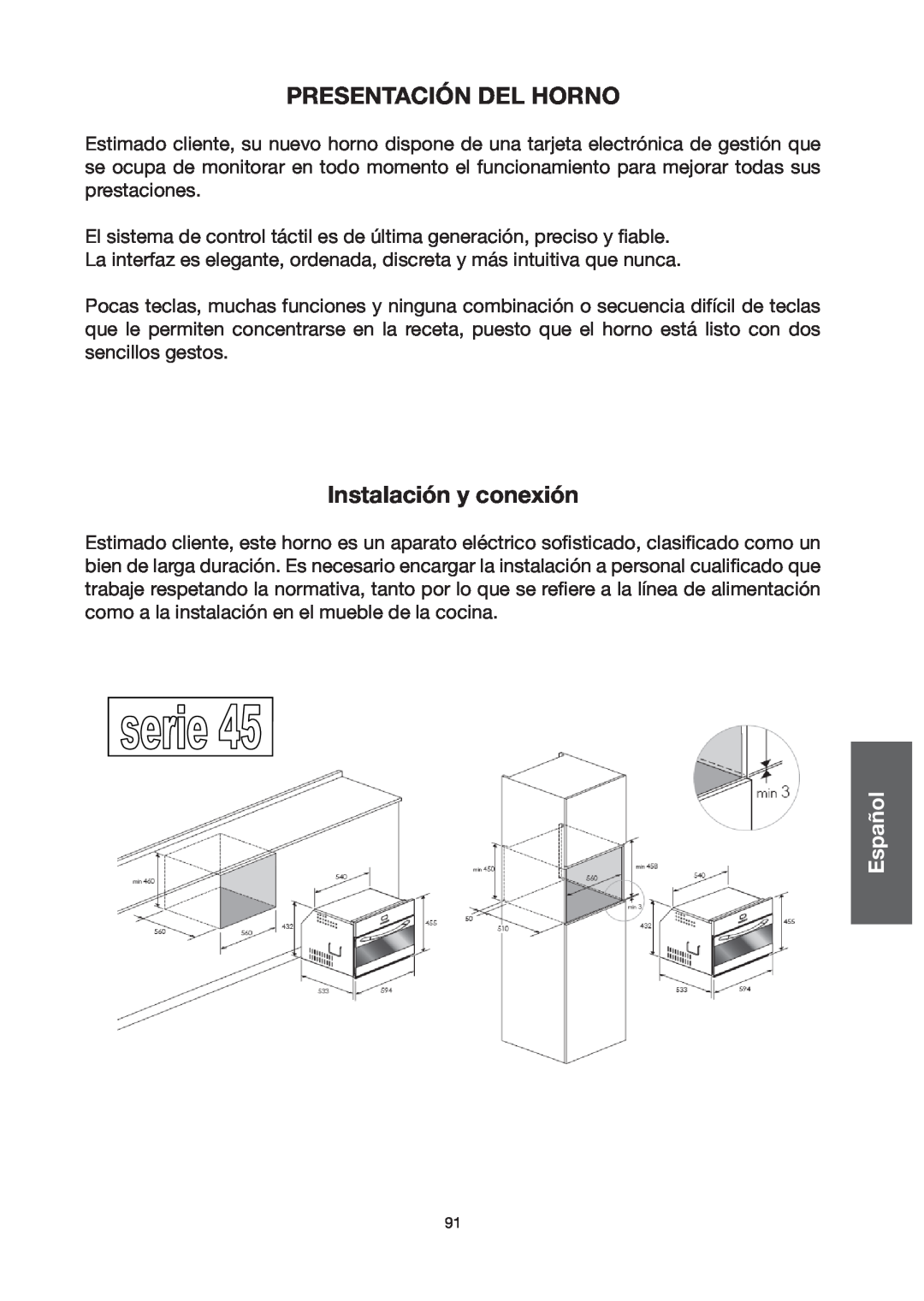 Baumatic BO667TS.DD manual Presentación del horno, Instalación y conexión 