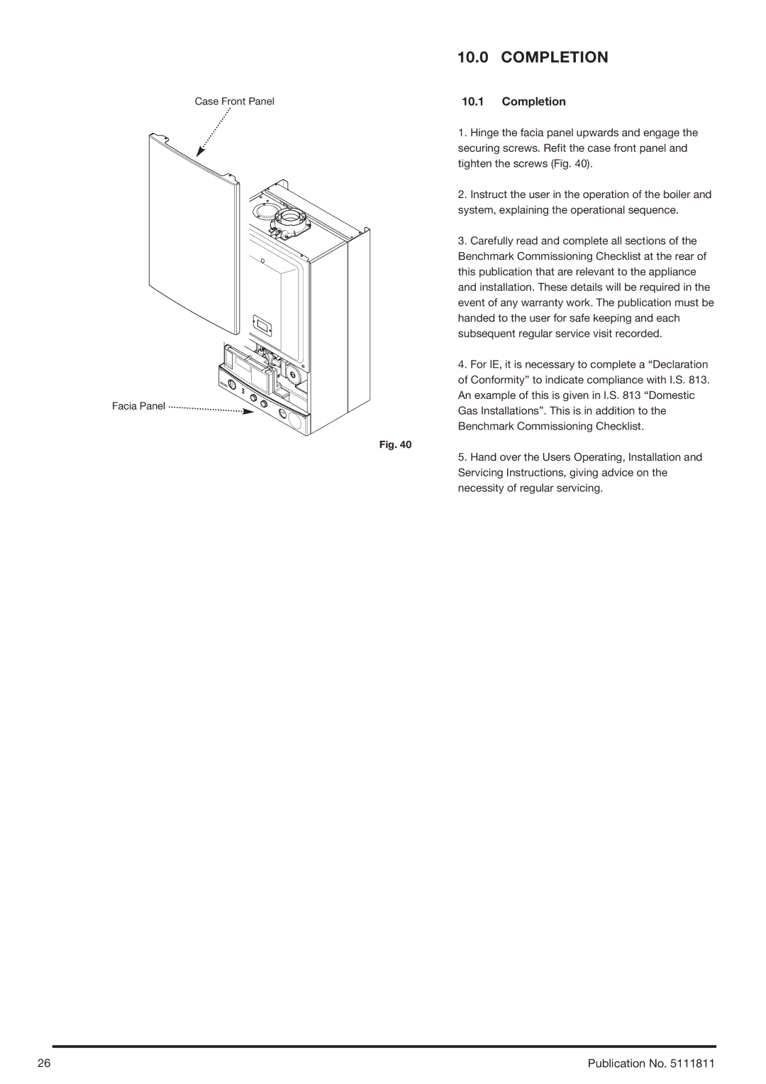 Baxi Potterton 24 Eco HE manual Completion 