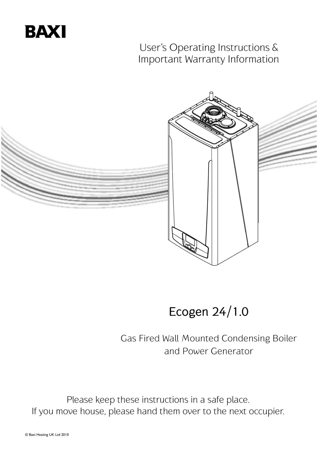 Baxi Potterton operating instructions Ecogen 24/1.0 