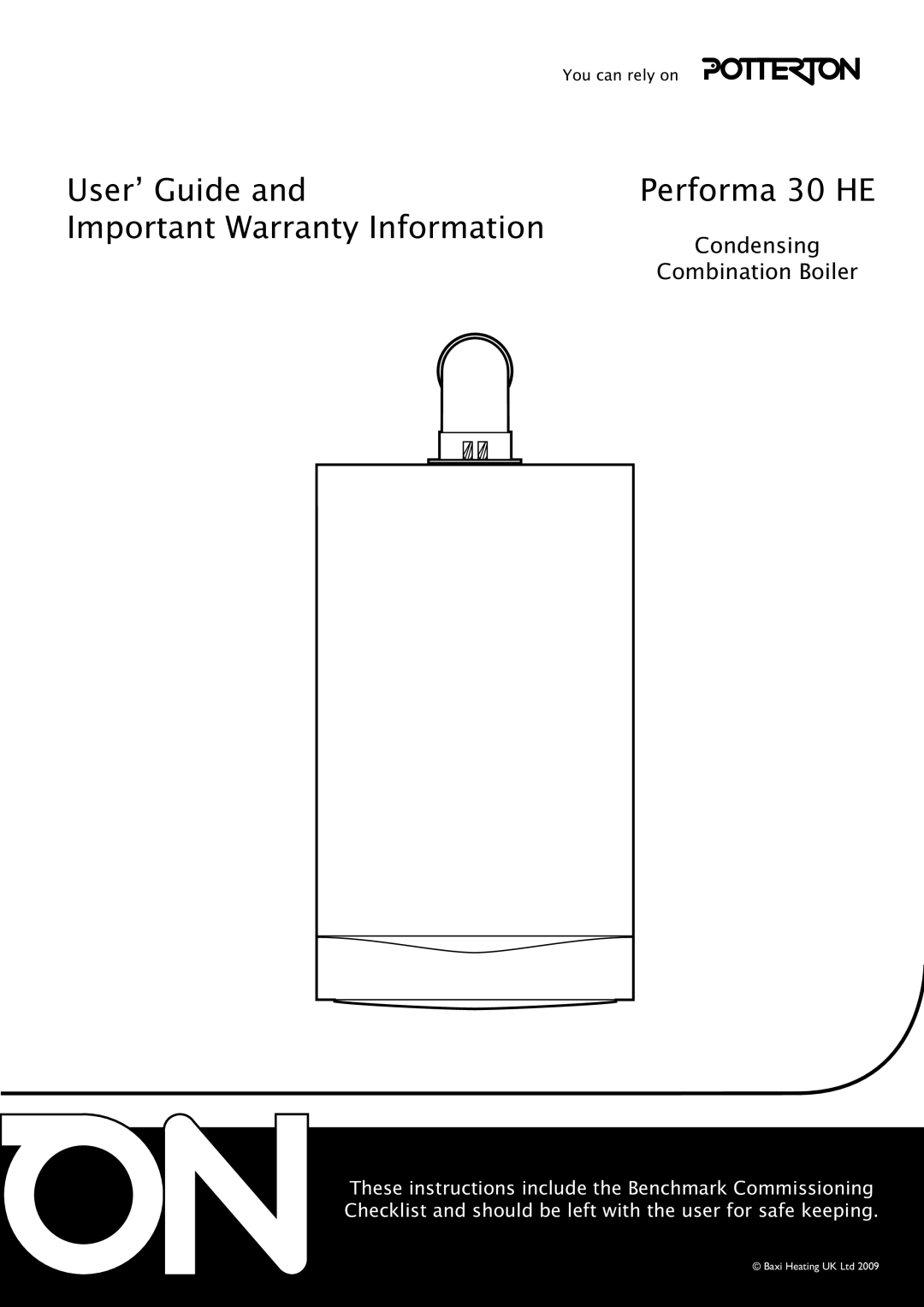 Baxi Potterton 30 HE warranty User’ Guide 