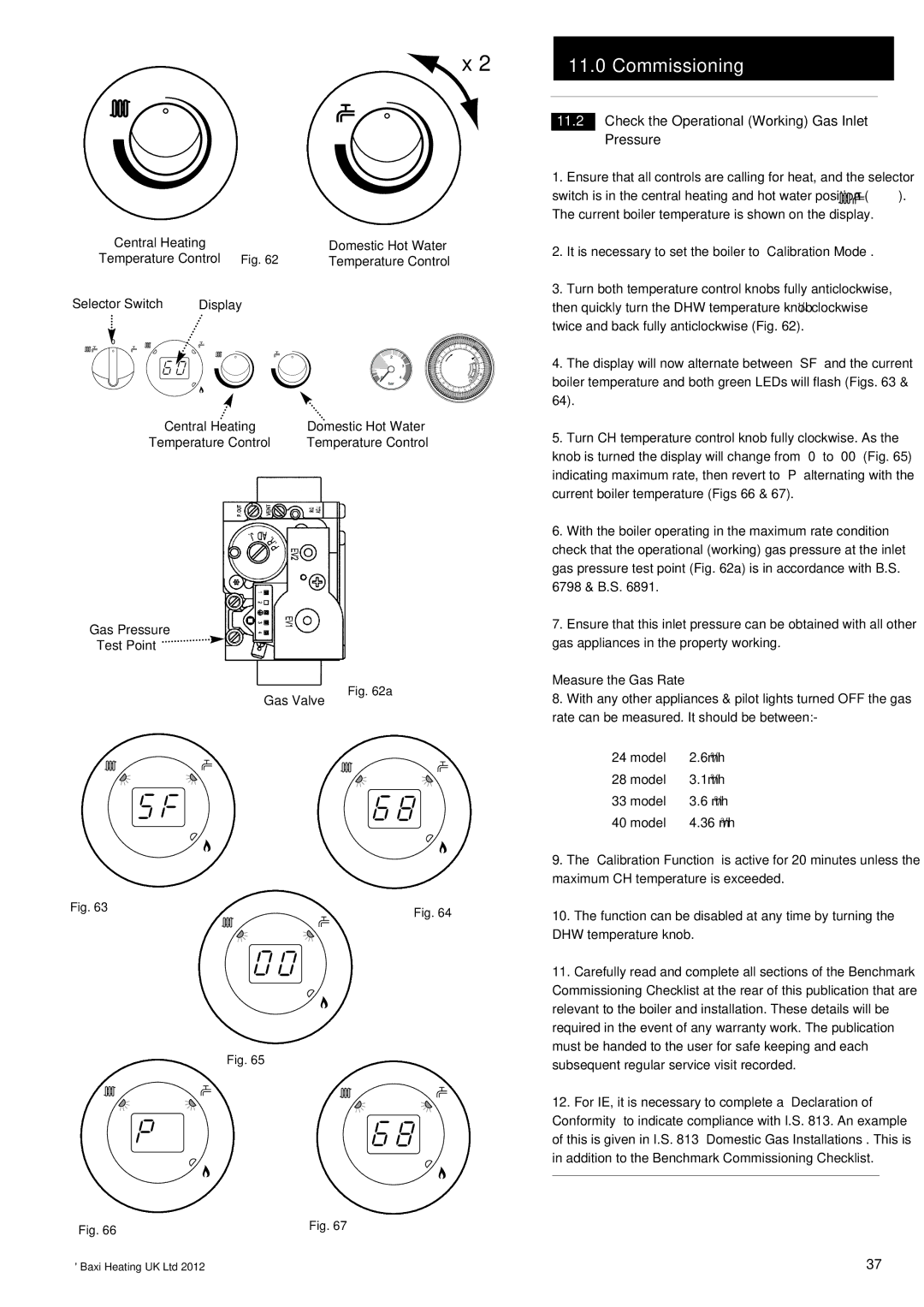 Baxi Potterton 47-393-39, 47-393-40, 47-393-41, 47-393-42 manual Pressure 