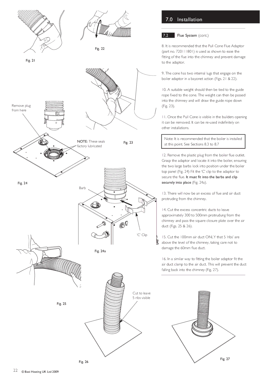 Baxi Potterton BBU 15 HE manual Barb ‘C’ Clip 