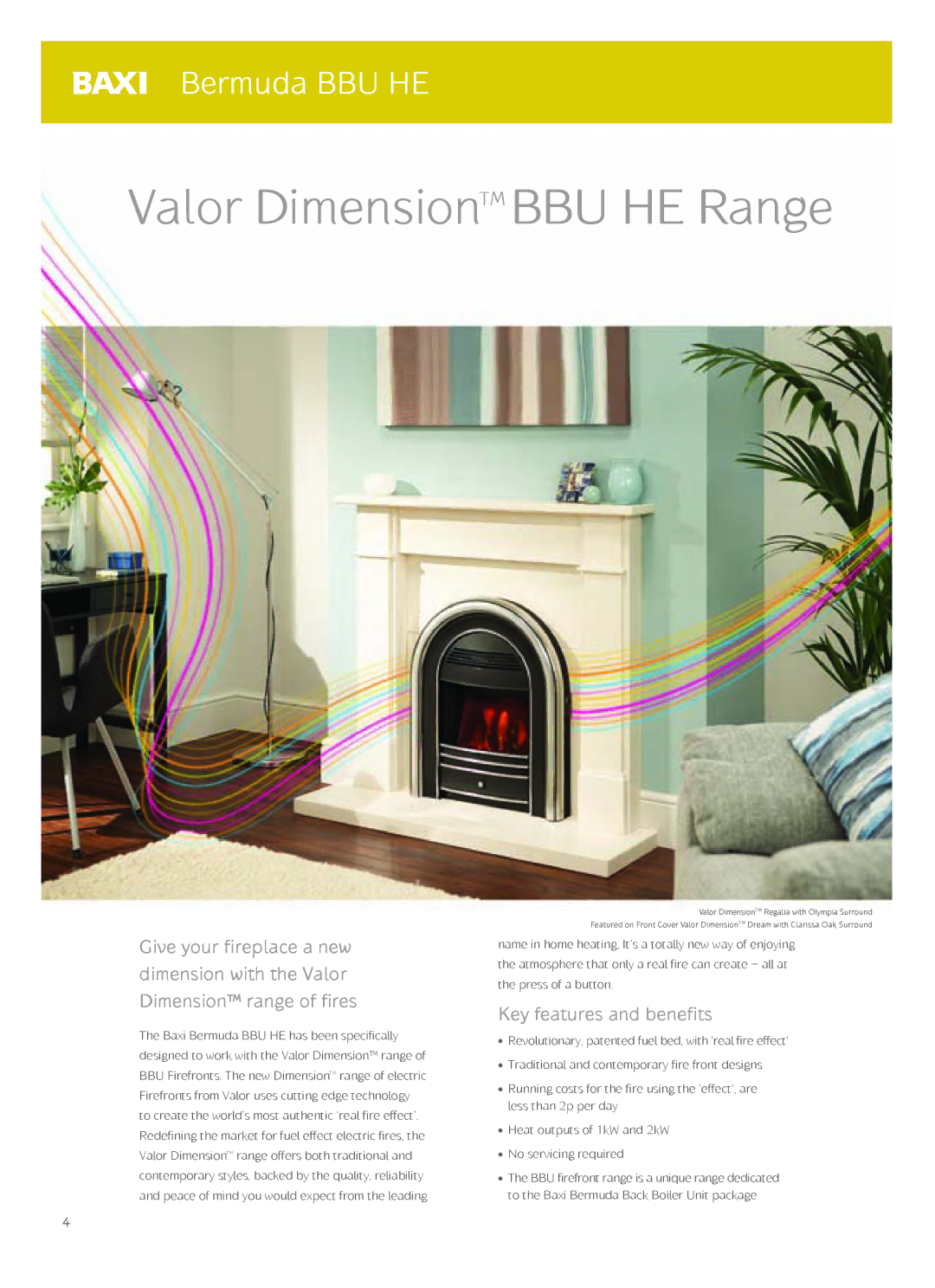 Baxi Potterton manual Valor DimensionTM BBU HE Range 