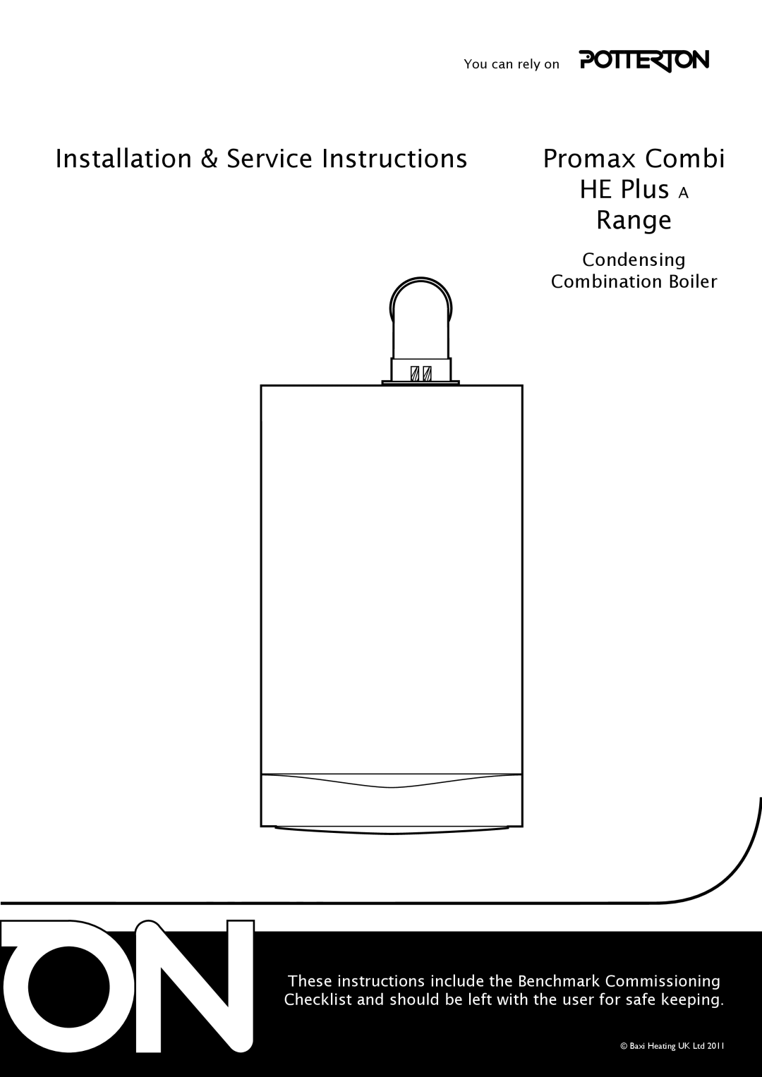 Baxi Potterton G.C.No 47 393 21, G.C.No 47 393 23, G.C.No 47 393 22 manual Installation & Service Instructions 