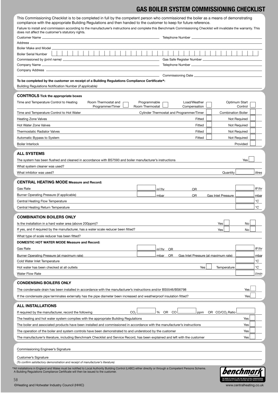 Baxi Potterton G.C.No 47 393 21, G.C.No 47 393 23, G.C.No 47 393 22 manual Condensing Boilers only 