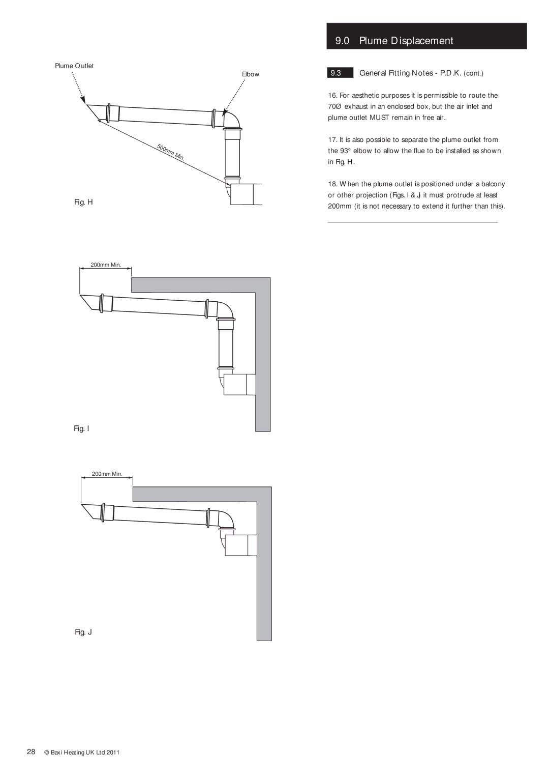 Baxi Potterton Gold FSB 30 HE manual Fig. H 