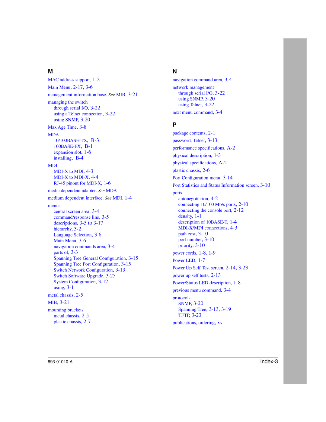 Bay Technical Associates 303, 304 manual Index-3 