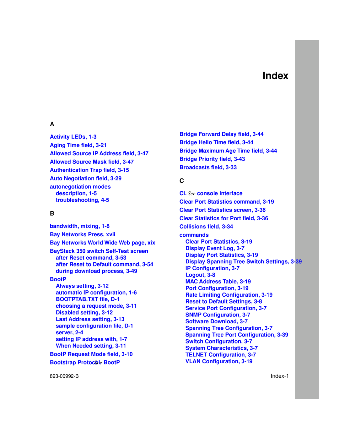 Bay Technical Associates 350 manual Index-1 