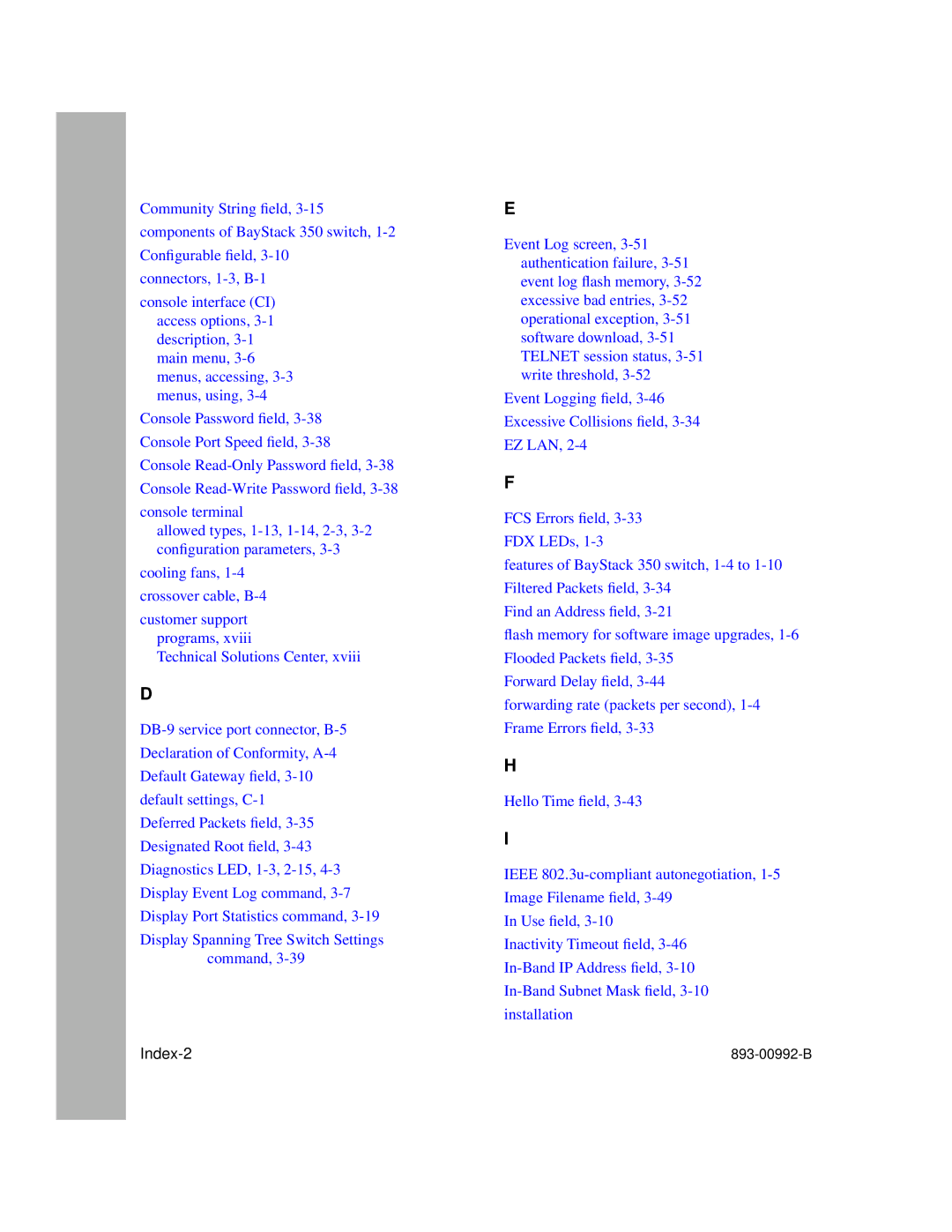 Bay Technical Associates 350 manual Index-2 