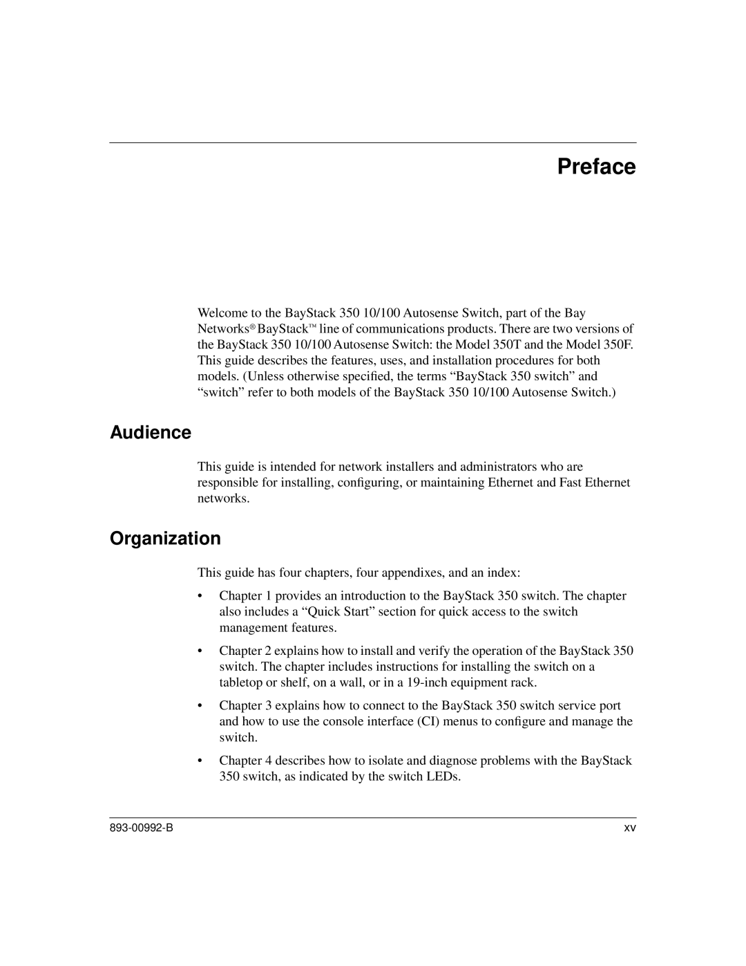 Bay Technical Associates 350 manual Preface, Audience, Organization 