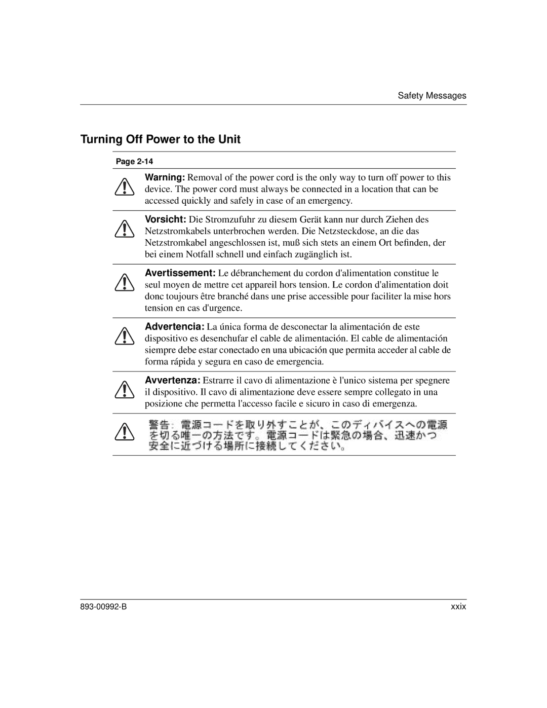 Bay Technical Associates 350 manual Turning Off Power to the Unit 