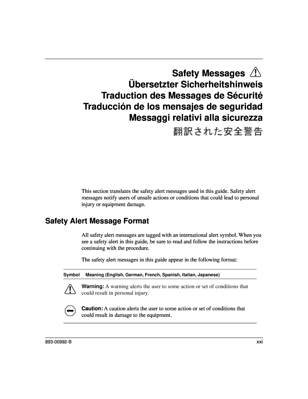 Bay Technical Associates 350 manual Safety Alert Message Format 