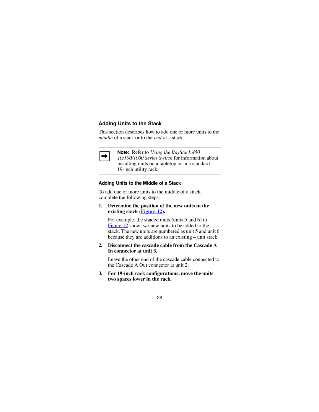 Bay Technical Associates 400-ST1 manual Adding Units to the Stack 