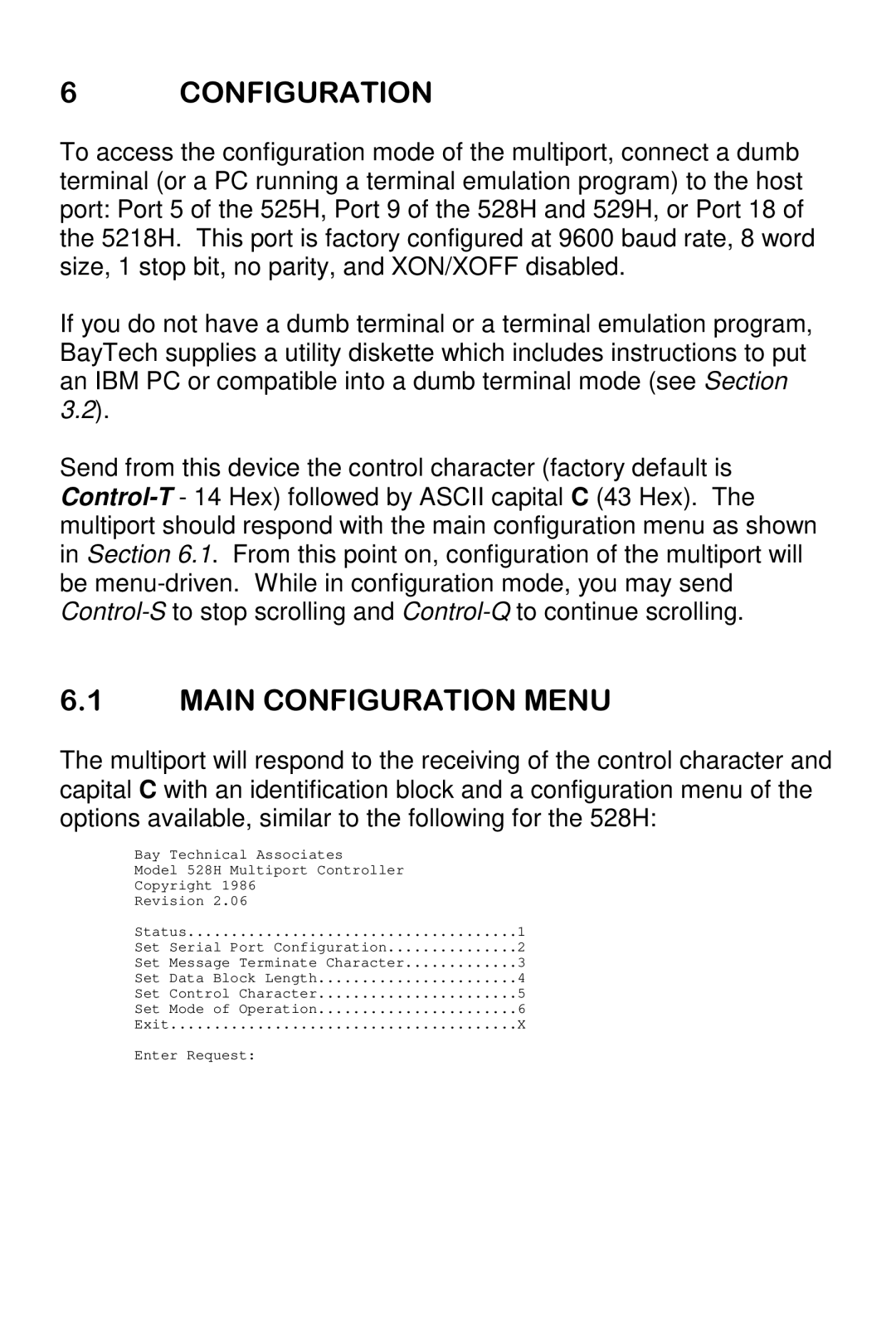 Bay Technical Associates 529H, 5218H, 528H, 525H owner manual 