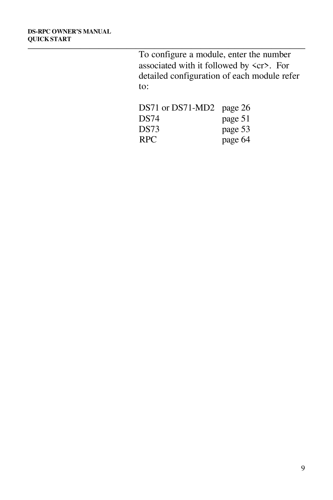 Bay Technical Associates DS2-RPC DS4-RPC, DS73, DS2-RPC, DS4-RPC owner manual Rpc 