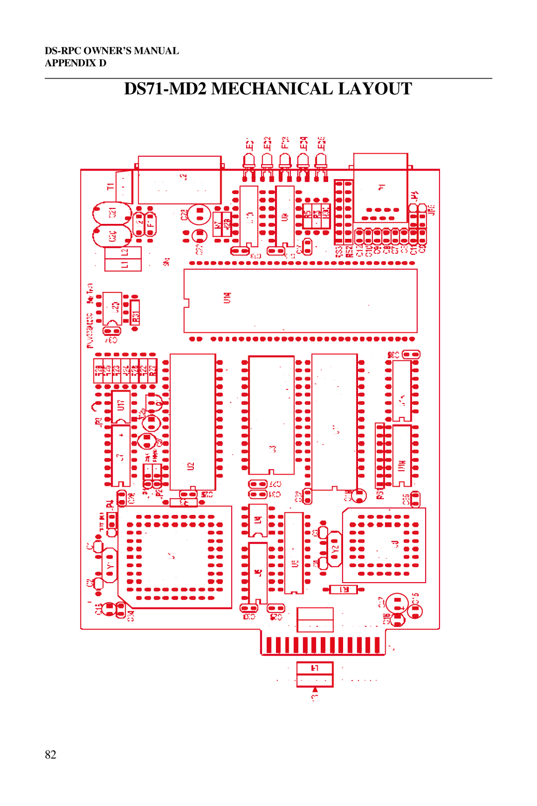 Bay Technical Associates DS73, DS2-RPC, DS4-RPC, DS2-RPC DS4-RPC owner manual DS71-MD2 Mechanical Layout 