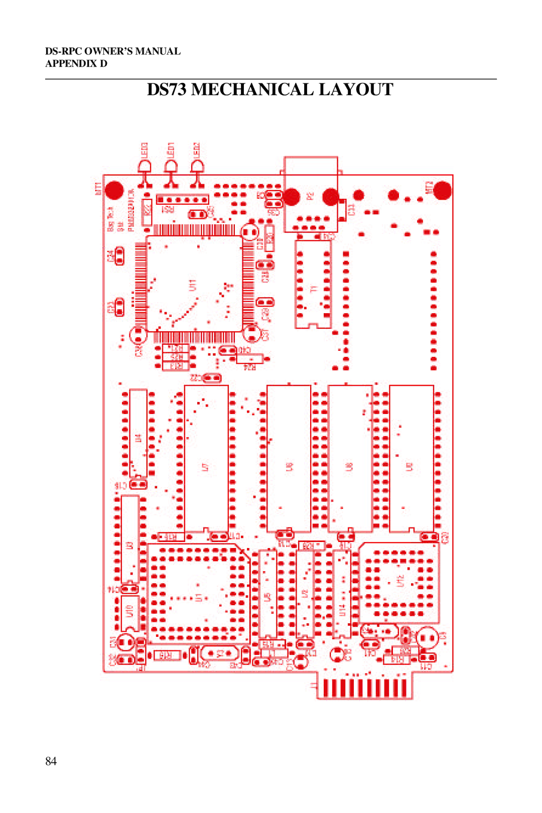 Bay Technical Associates DS2-RPC DS4-RPC, DS2-RPC, DS4-RPC owner manual DS73 Mechanical Layout 