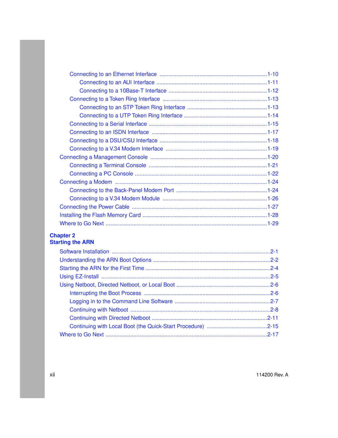 Bay Technical Associates none manual Chapter Starting the ARN 