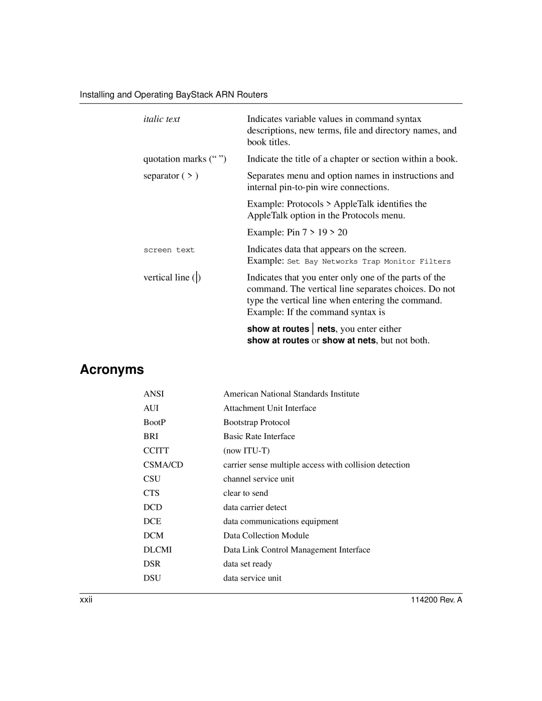 Bay Technical Associates none manual Acronyms 