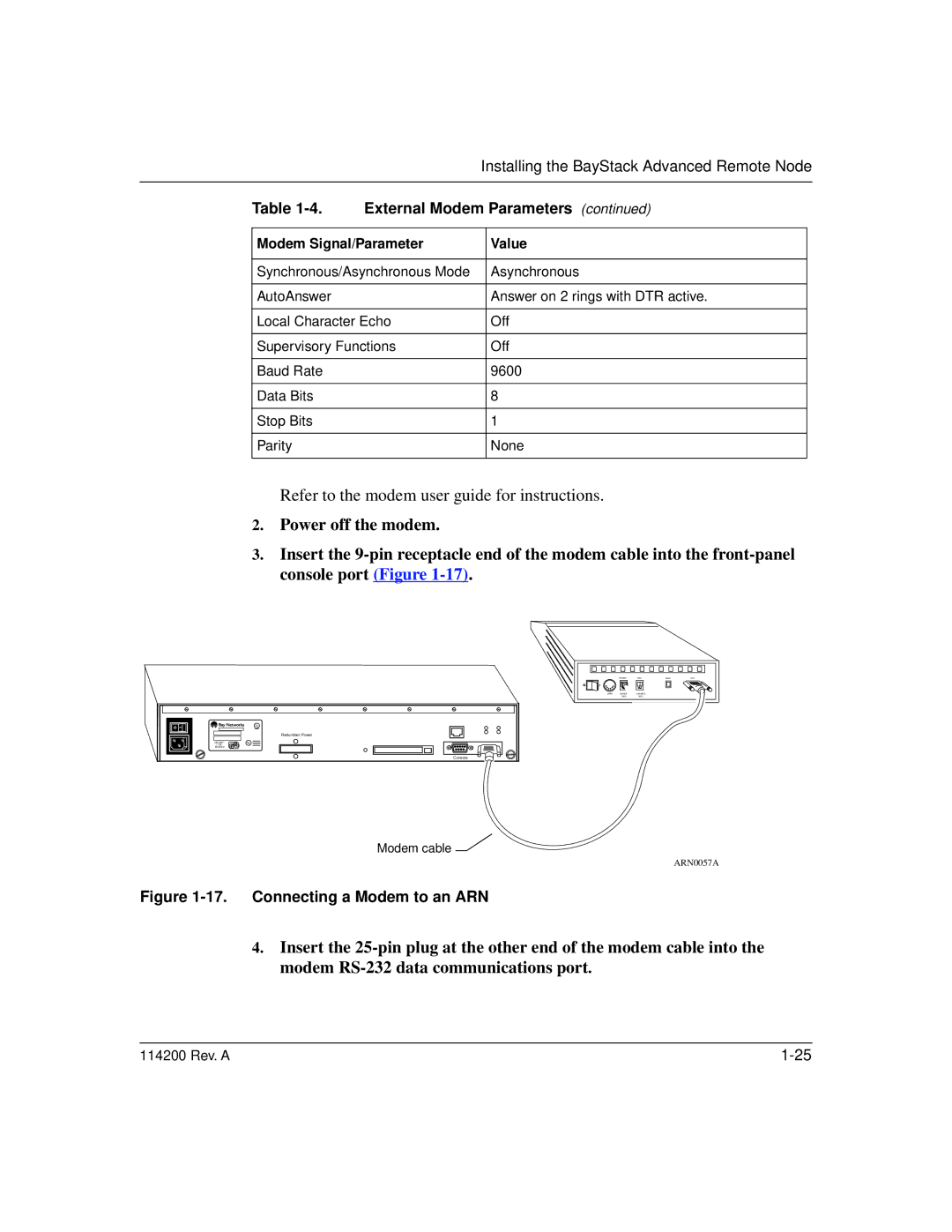 Bay Technical Associates none manual Refer to the modem user guide for instructions 