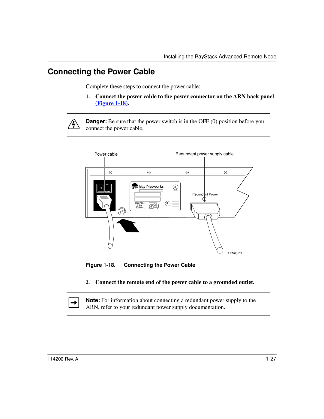 Bay Technical Associates none manual Connecting the Power Cable 