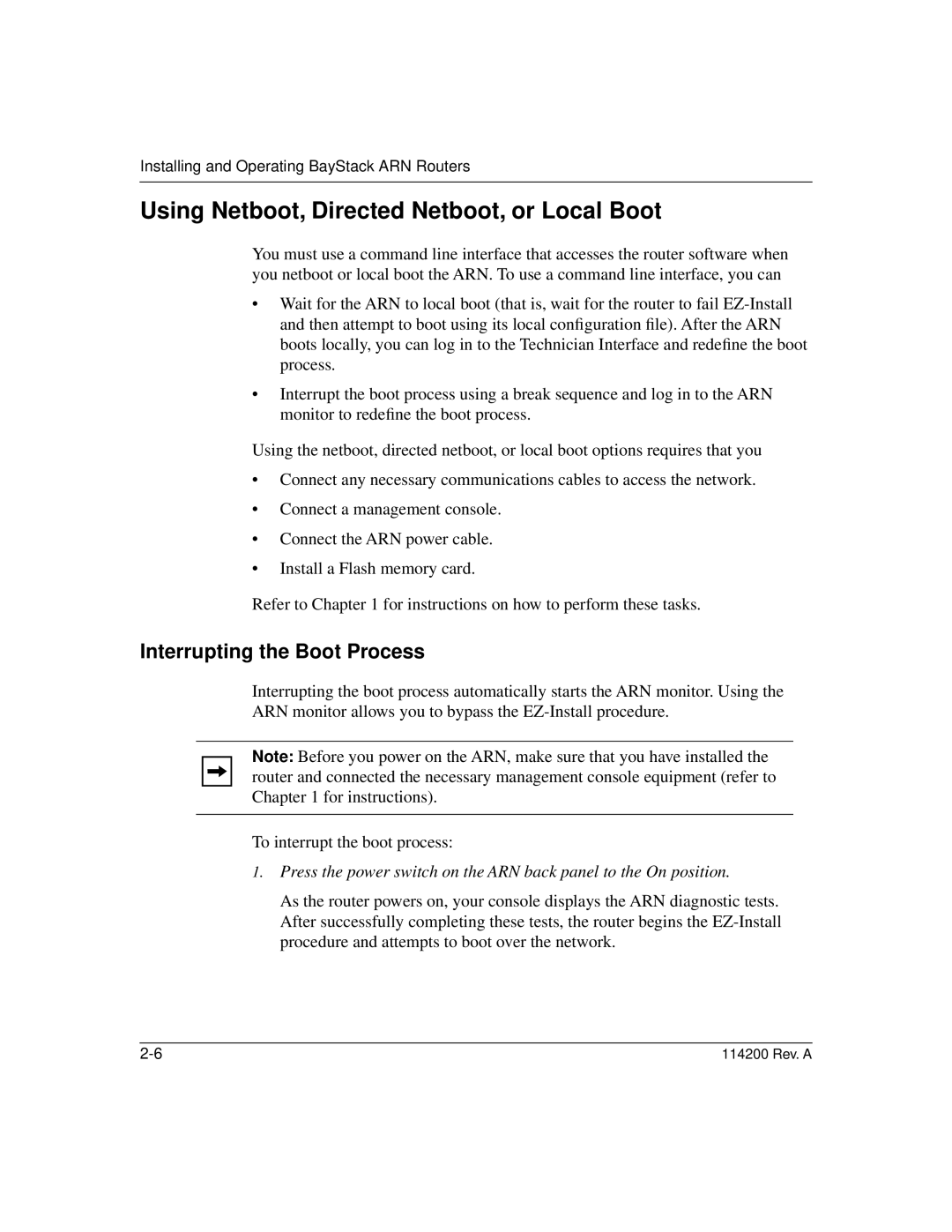 Bay Technical Associates none manual Using Netboot, Directed Netboot, or Local Boot, Interrupting the Boot Process 