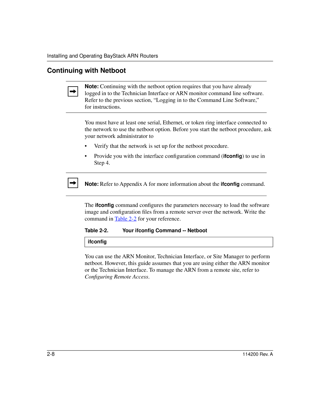 Bay Technical Associates none manual Continuing with Netboot, Your ifconﬁg Command -- Netboot Ifconﬁg 