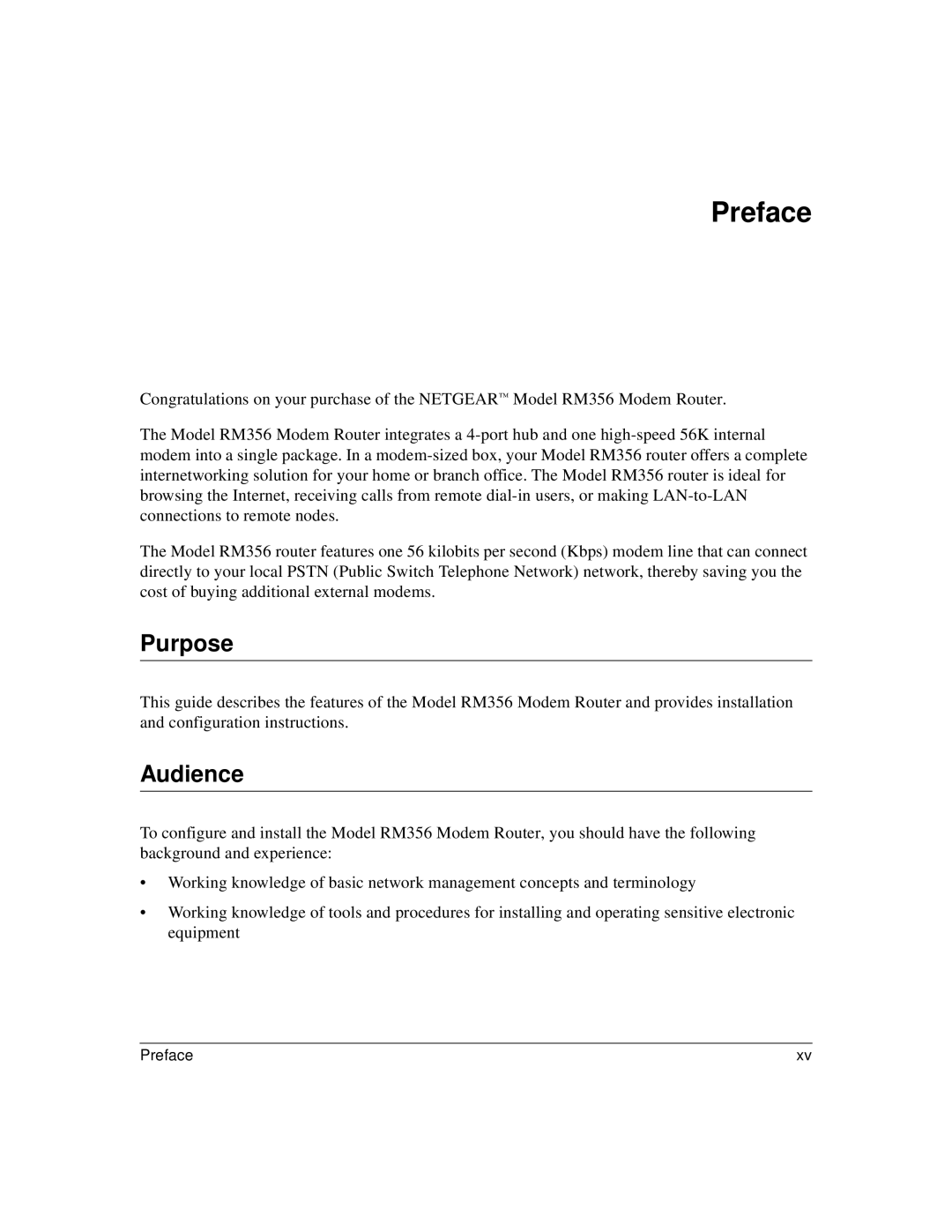 Bay Technical Associates RM356 manual Preface, Purpose, Audience 