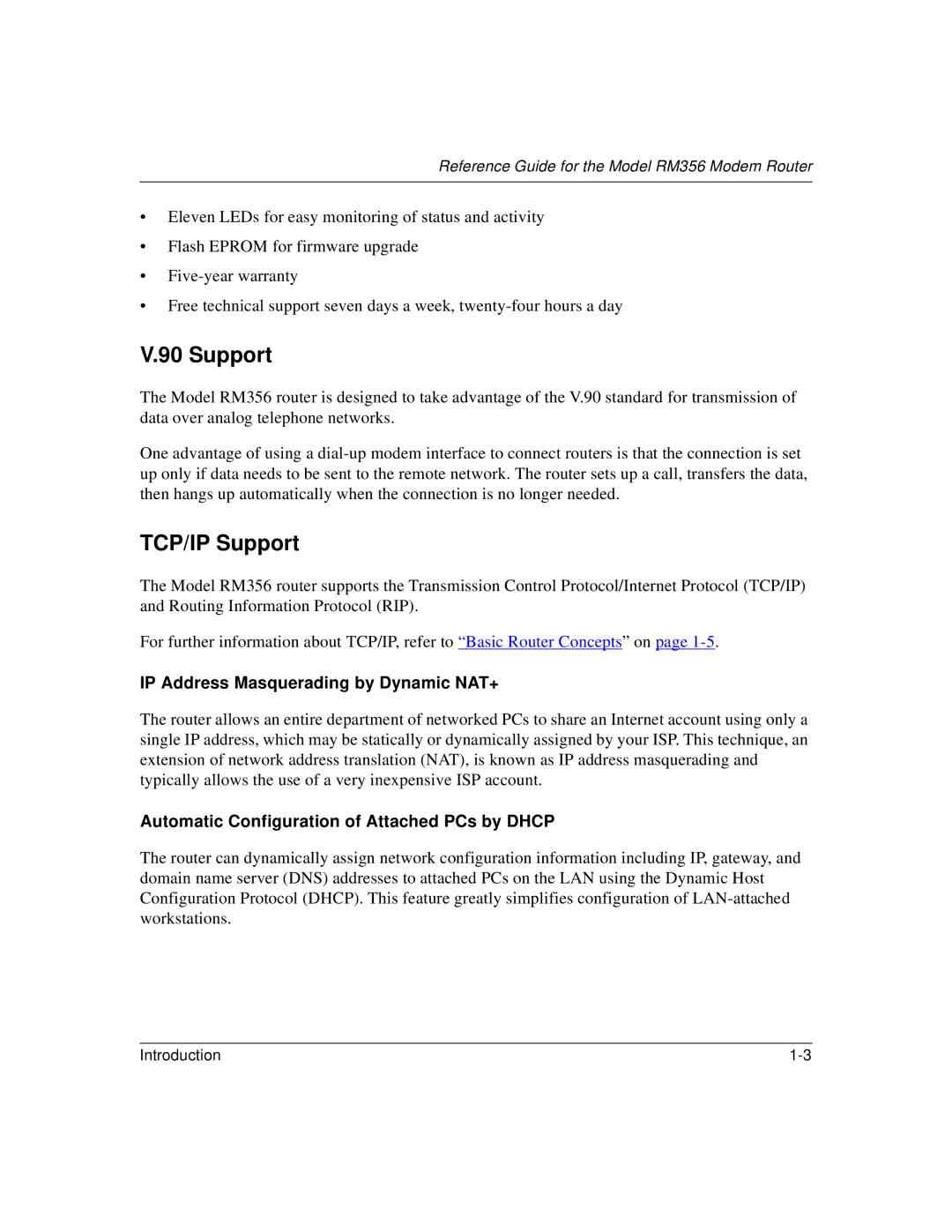 Bay Technical Associates RM356 manual TCP/IP Support 