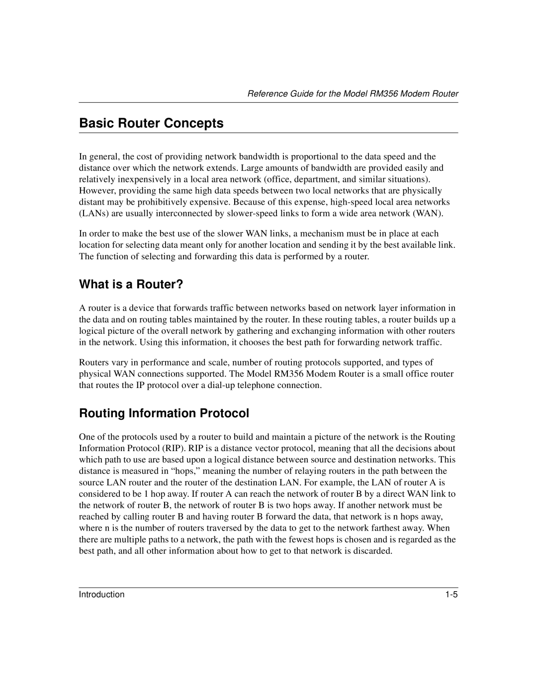 Bay Technical Associates RM356 manual Basic Router Concepts, What is a Router?, Routing Information Protocol 