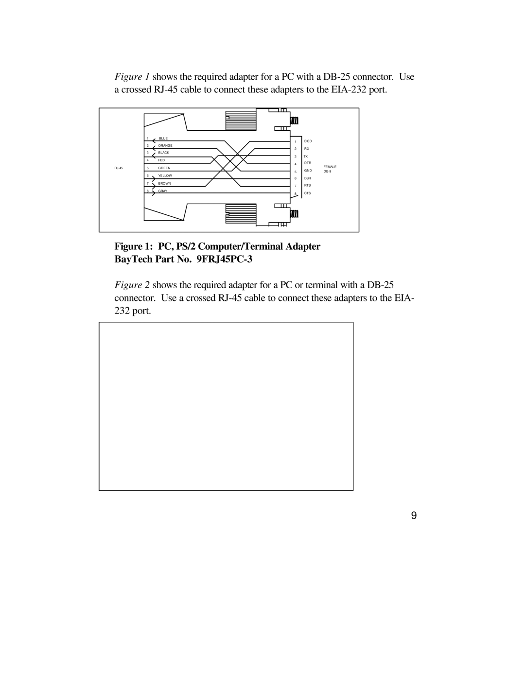 Bay Technical Associates U140E116-02 owner manual PC, PS/2 Computer/Terminal Adapter BayTech Part No FRJ45PC-3 