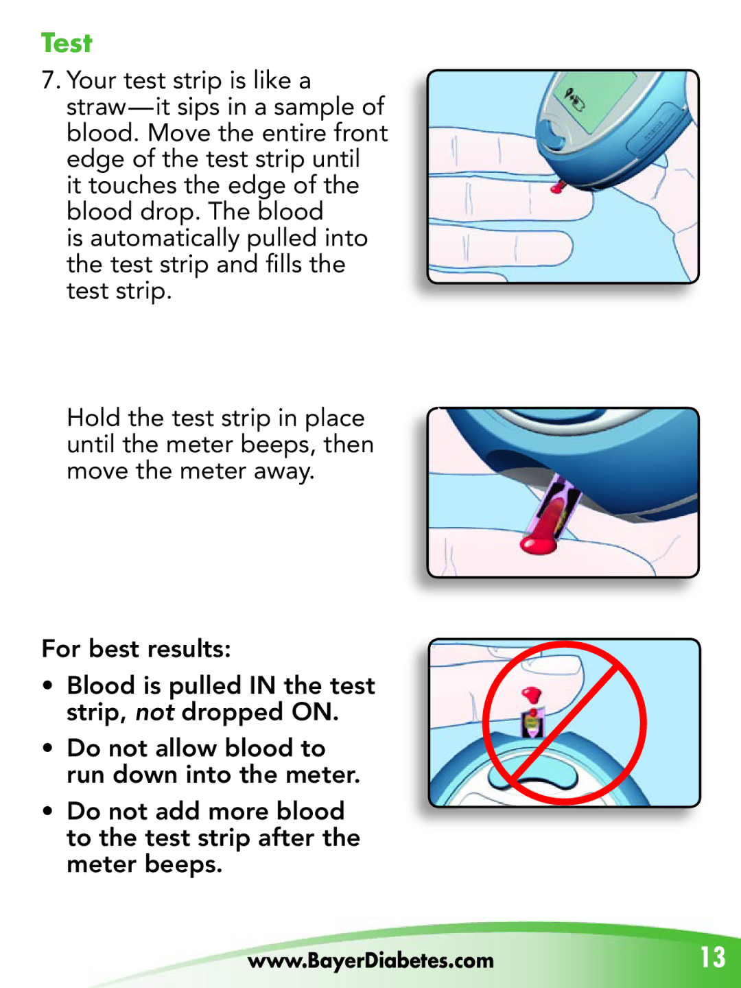 Bayer HealthCare Breeze 2 manual Test 