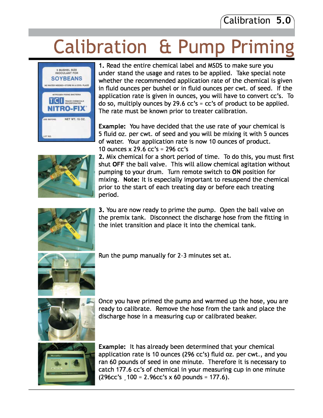 Bayer HealthCare CF-80 manual Calibration & Pump Priming 