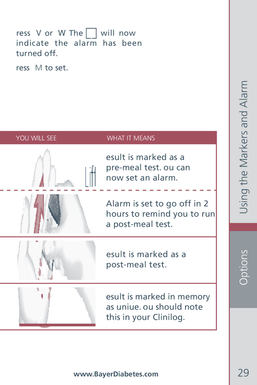 Bayer HealthCare CONTOUR Blood Glucose Meter and Ascensia CONTOURTM Test Strips manual Result is marked as a 