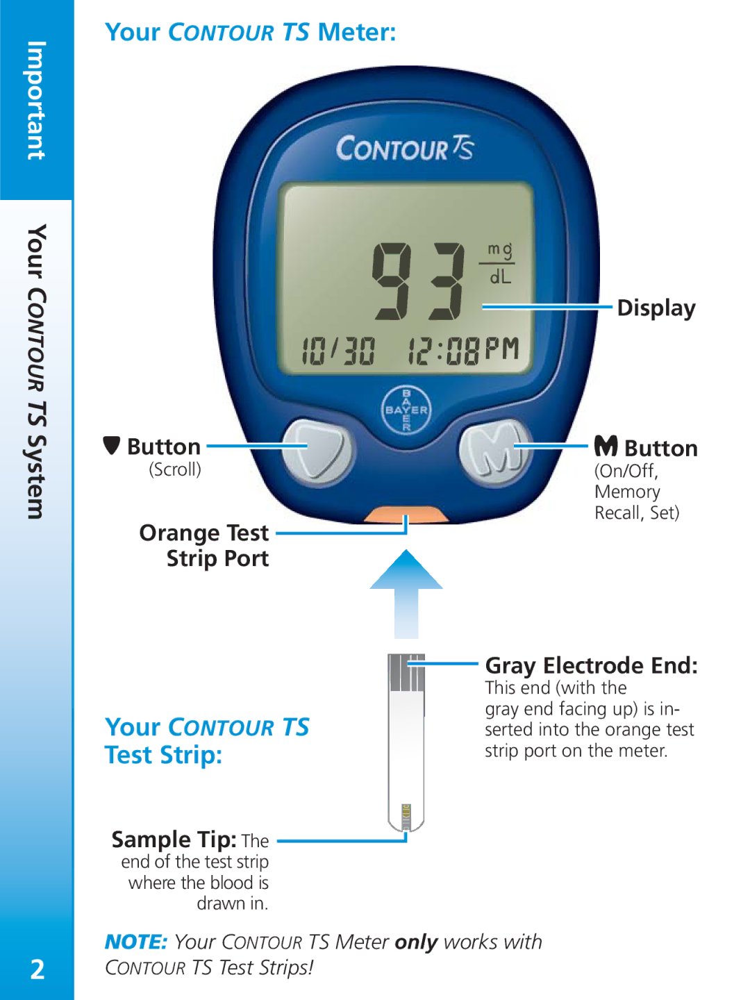 Bayer HealthCare TS manual Important Your 