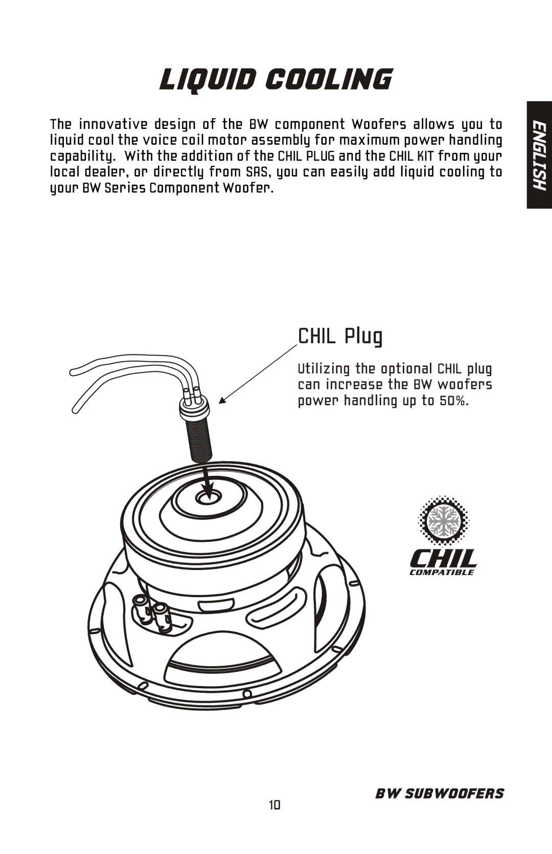 Bazooka BW1014, BW1224, BW1214, BW1024 manual Liquid Cooling 