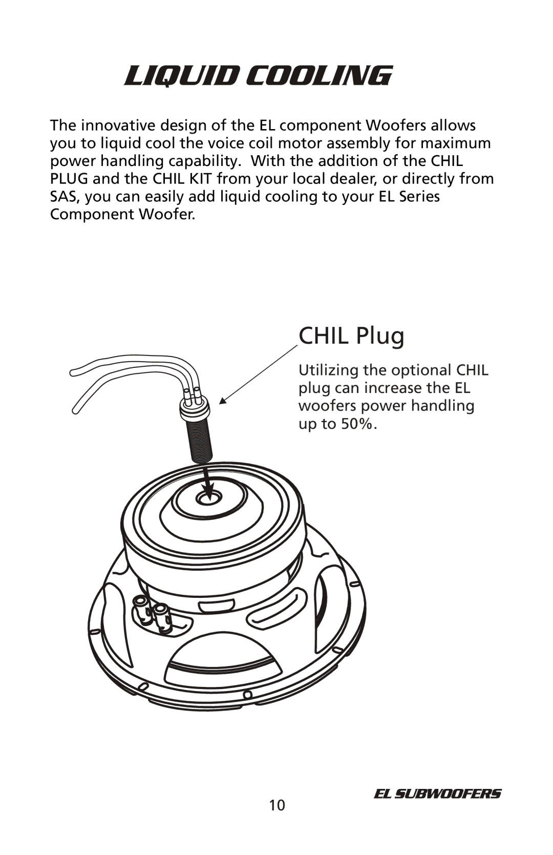 Bazooka EL1004, EL1208, EL1204, EL1008 manual Chil Plug 