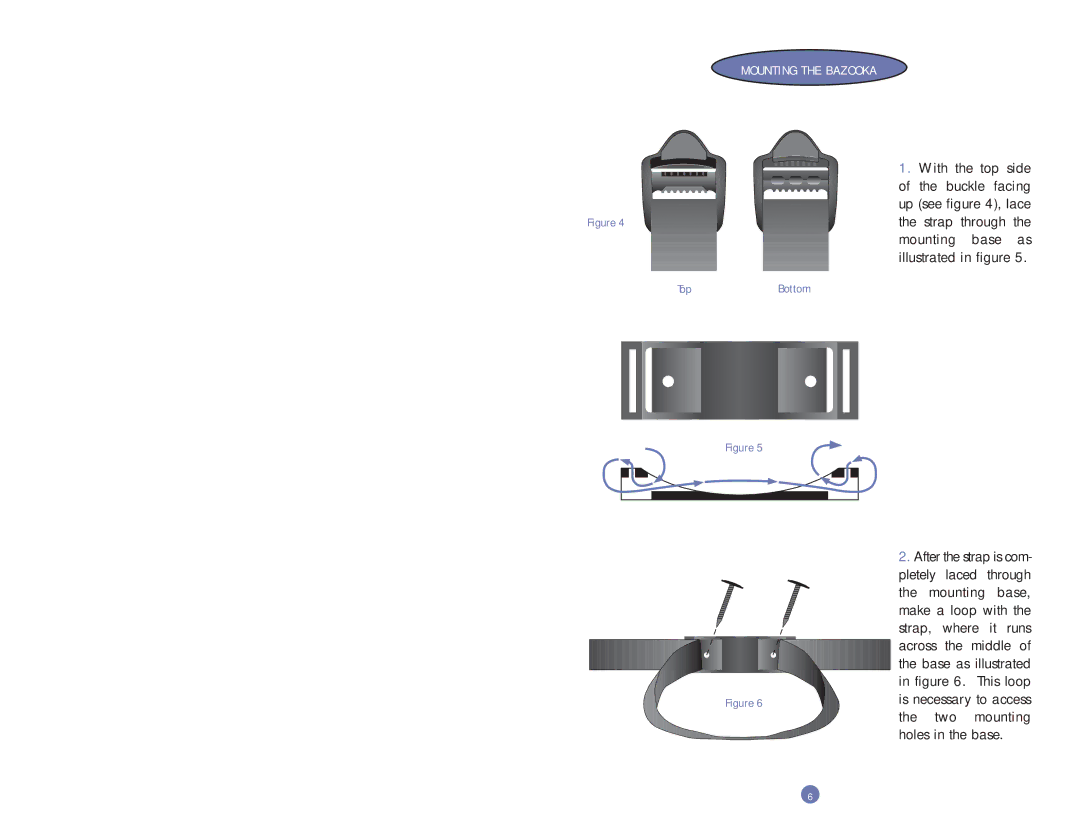 Bazooka RS6A-hp, RS10A-hp, RS8A-hp installation manual Mounting the Bazooka, TopBottom 