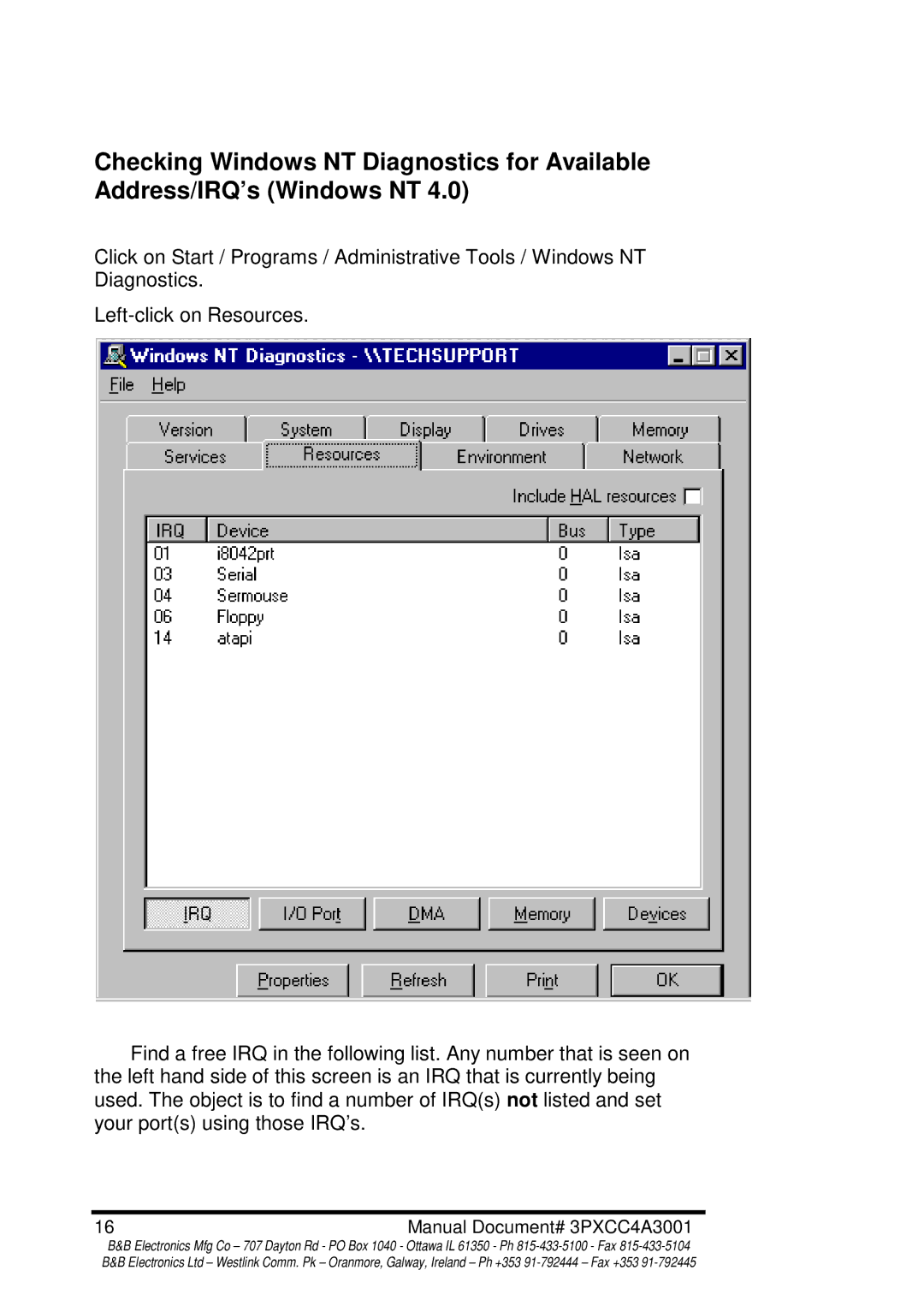 B&B Electronics manual Manual Document# 3PXCC4A3001 