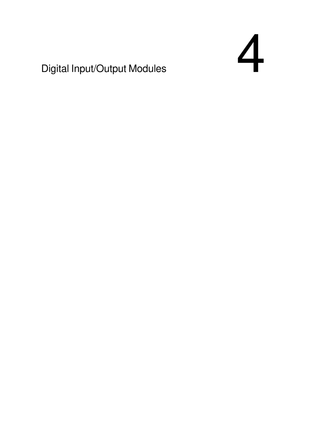 B&B Electronics 5000 Series user manual Digital Input/Output Modules 