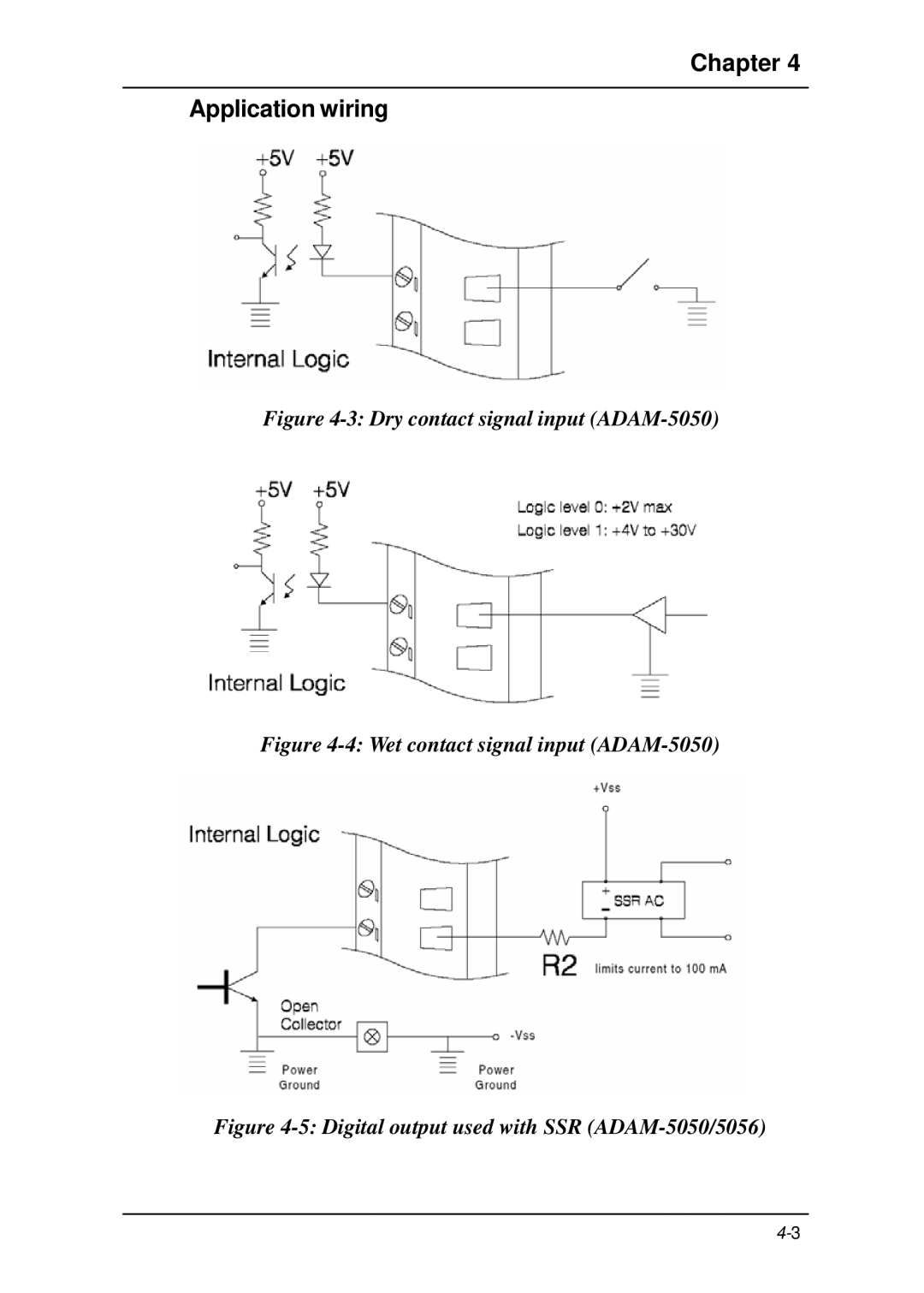 B&B Electronics 5000 Series user manual Dry contact signal input ADAM-5050 